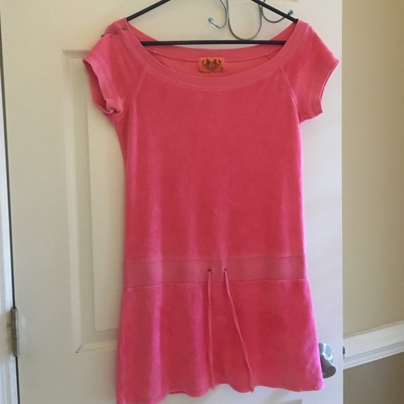 Juicy Couture Pink Terry Dress/Cover Up - Small