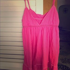 Pink Victoria's Secret Babydoll Tank Top XS