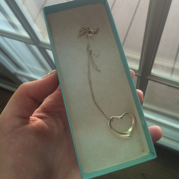 Silver Tiffany & co Heart Pendant