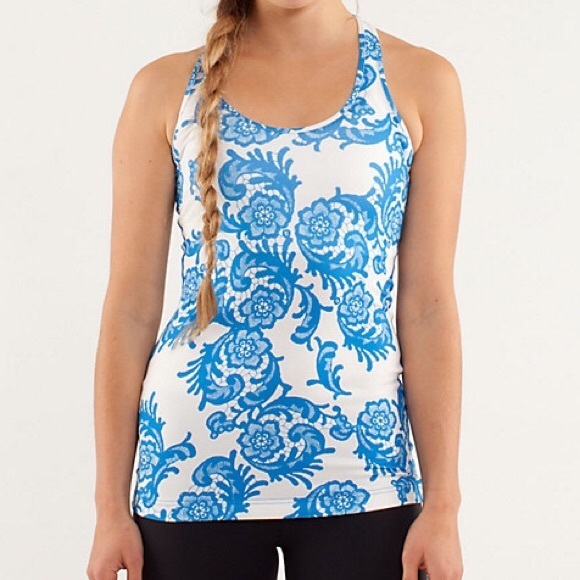 Lululemon Blue Lace Racer Back Tank