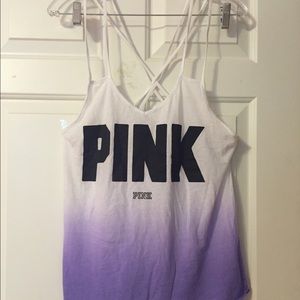 SOLD Victoria's Secret PINK strapy back ombré tank