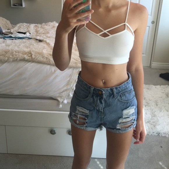 Brandy Melville "Jeanne" Bralette White