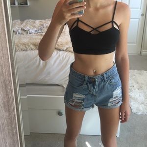 Brandy Melville "Jeanne" Bralette Black