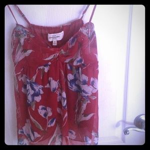 Beautiful red floral shirt from Abercrombie ✨✨