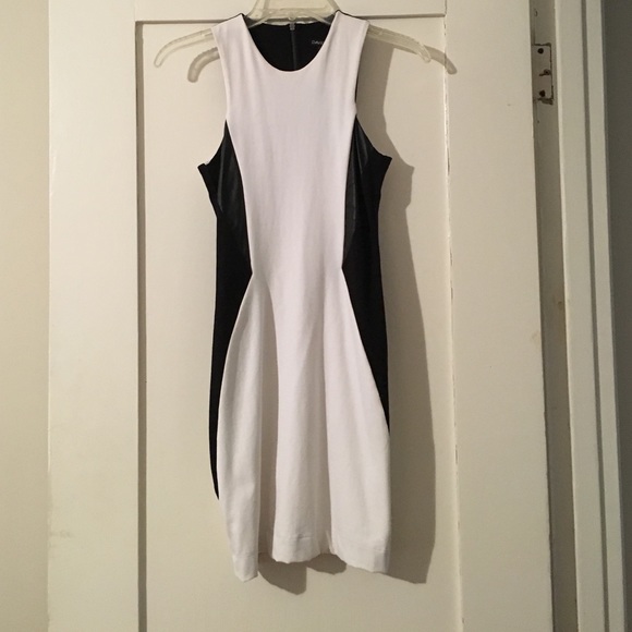 David Lerner "The Astor" colorblock dress