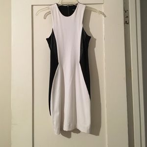 David Lerner "The Astor" colorblock dress