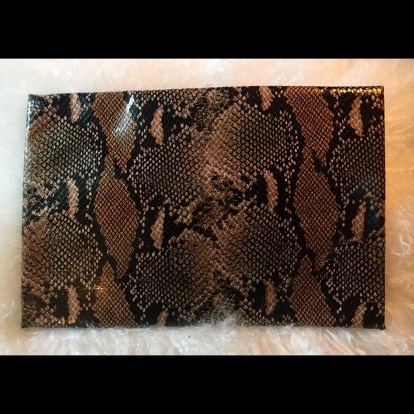 BCBG "Harlow" Python Envelope Clutch - Picture 3 of 4