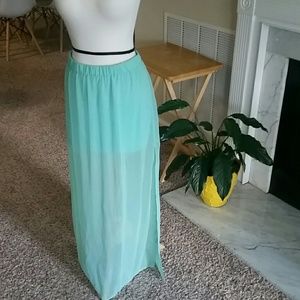 EXPRESS Sheer Maxi Skirt