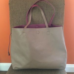 Reversible Leather Tote Bag
