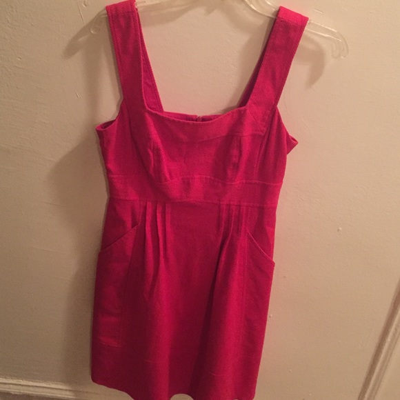 Nanette Lapore red dress size 4 with pockets - Picture 3 of 4