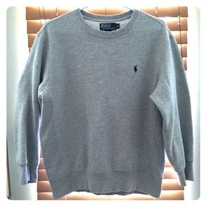 Gray Polo Ralph Lauren vintage style crew neck