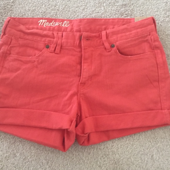 Orange madewell shorts