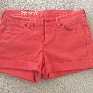 Orange madewell shorts