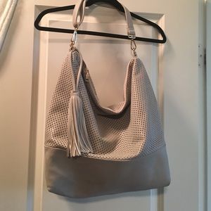 Grey hobo purse