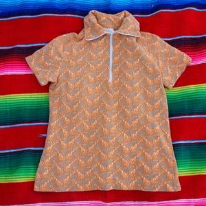 Jantzen 1970s giraffe shirt