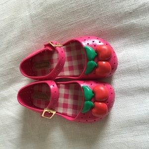 Mini Melissa Cherry Flats Size 7