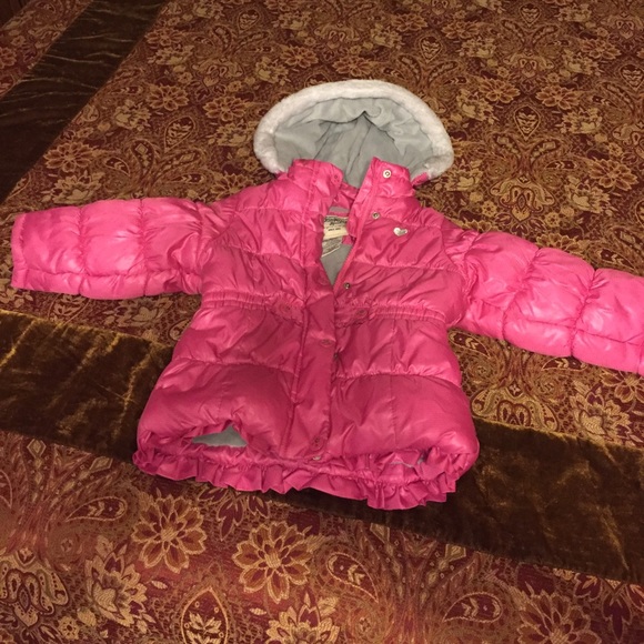 Pink girls winter coat