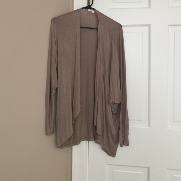 tan cardigan
