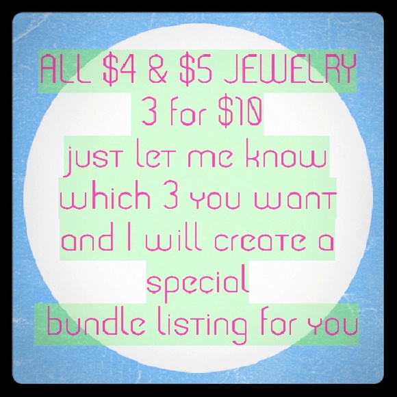 All jewelry $4 & $5 on sale 3/$10 - Picture 1 of 1