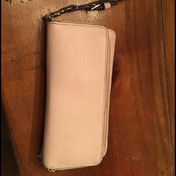 Coach SAF Double Zip Accordion wristlet/wallet