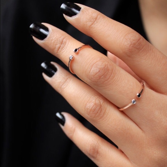 Rose gold plated ring