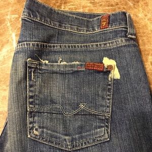 Distressed 7 jeans