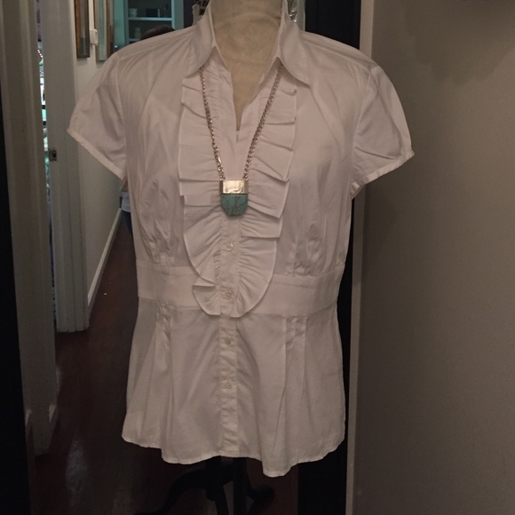 Classic White Ann Taylor Blouse