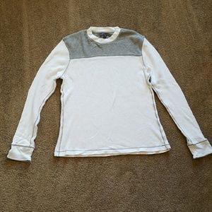NWOT Old Navy White & Gray Longsleeve
