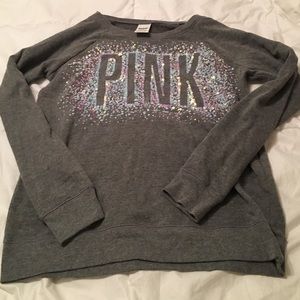 PINK thin crew neck