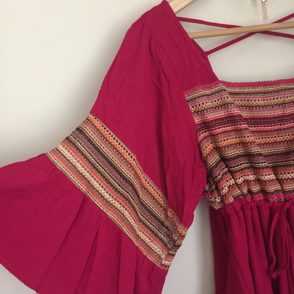 Boho bell sleeves dress - Picture 3 of 4