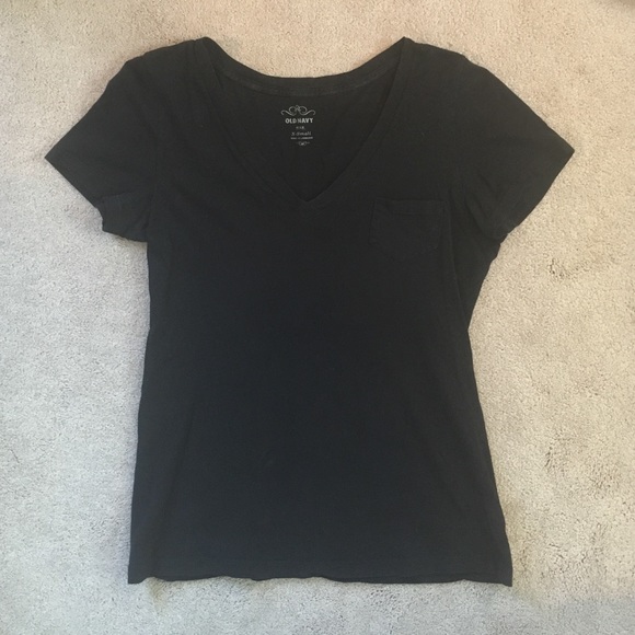 Black V-neck