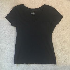 Black V-neck