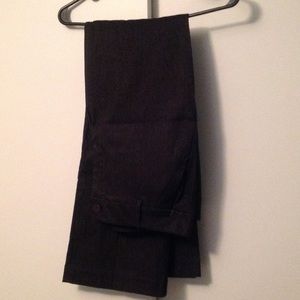 Lane Bryant charcoal/black pinstripe dress pants