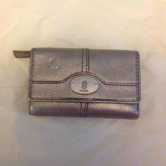 Fossil Metallic Leather Wallet