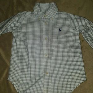 Long-sleeved polo button up