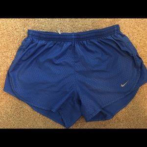 Nike blue Dri fit running shorts