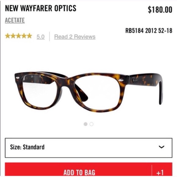 Ray-Ban RX5184 dark havana new wayfarer glasses✨