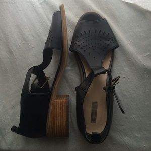 Black Mary Jane sandals