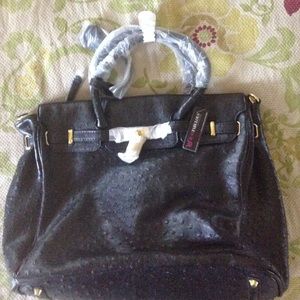 Nwt JustFab Black Handbag "Law"