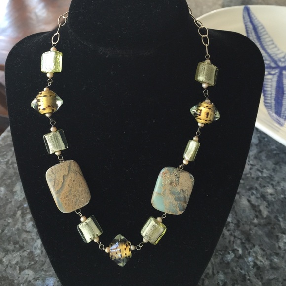 Green Bead Necklace