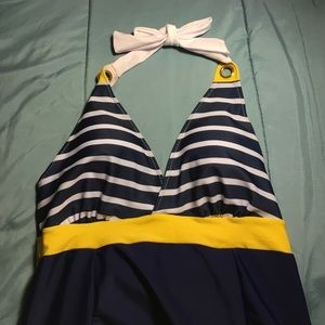 Nautical Style one piece Bathingsuit