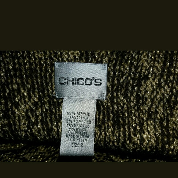 Chico's open front cardigan size 2 large - Picture 4 of 4