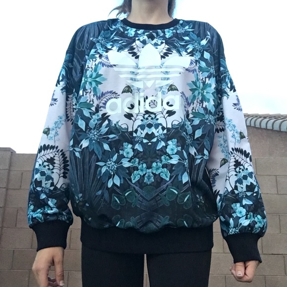 Blue adidas sweater