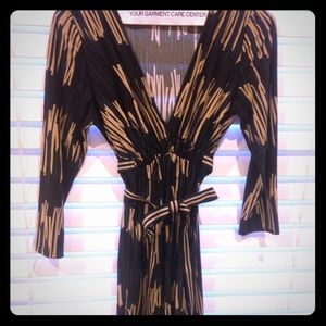 EUC BCBG faux wrap dress