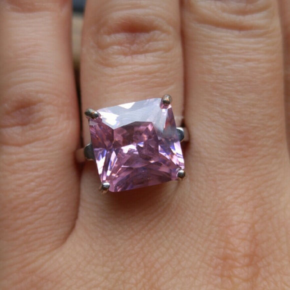 Blush pink fashion ring
