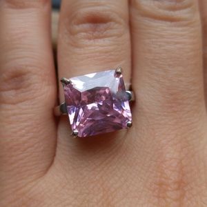 Blush pink fashion ring