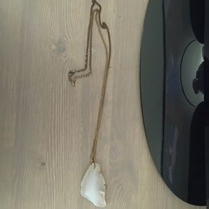 Long stone necklace