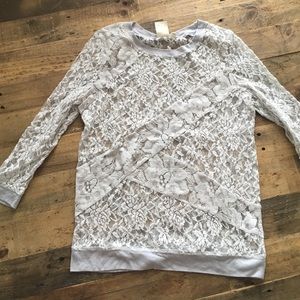 Lace long sleeve top