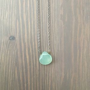 Delicate turquoise stone necklace
