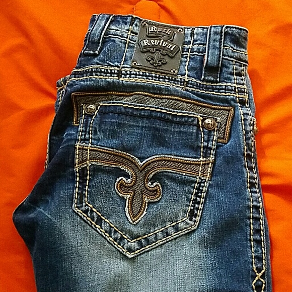 Mens Rock revival jeans